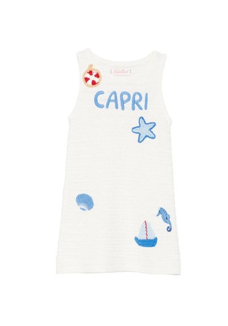 Abito ad uncinetto con ricamo SAINT BARTH | ADU0001 AUDIE00661L CAPRI OCEAN 10 PATCH